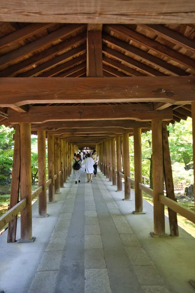 Коридор Всередині Храму Тофуку Цзі Кіото Японія — стокове фото