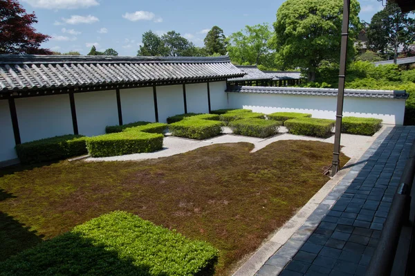 Jardín Zen Dentro Del Templo Tofuku Kioto Japón — Foto de Stock