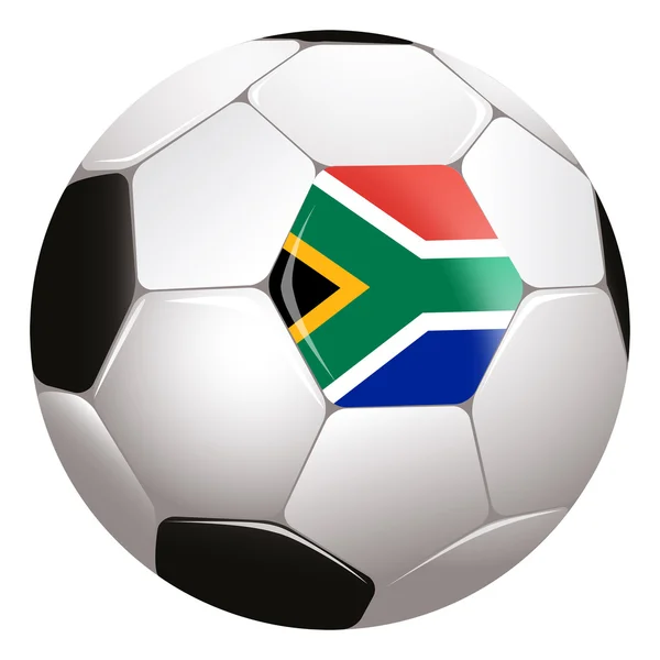 Labda a Dél-afrikai Köztársaság-zászló — Stock Fotó