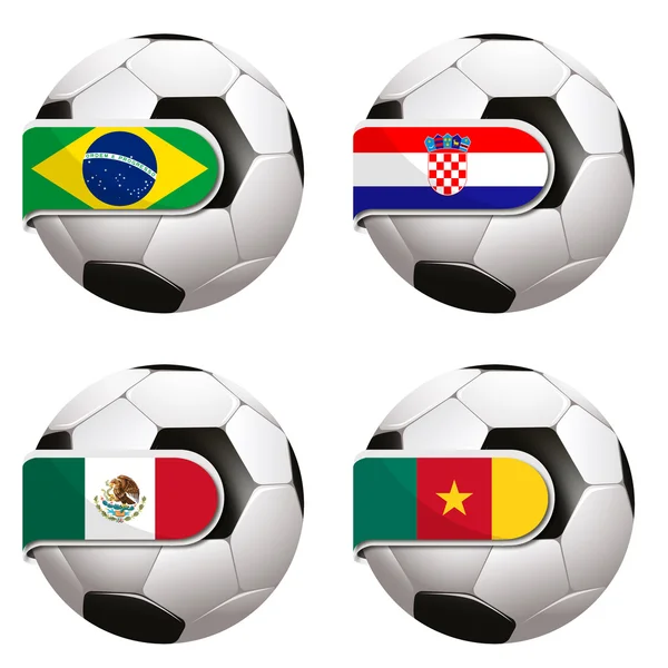 Coppa del mondo di calcio gruppi — Foto Stock