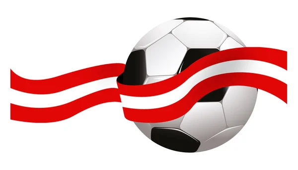 Austrian soccer ball — Stock Photo, Image