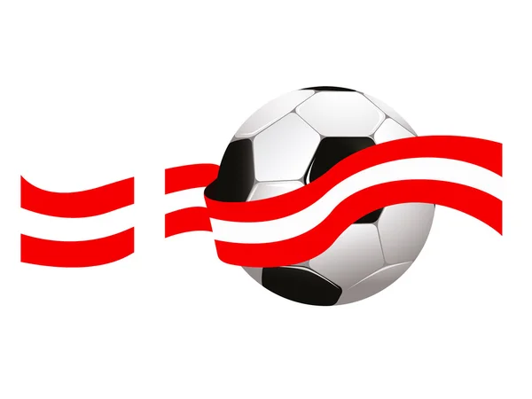 Danish soccer ball — Stock Photo, Image