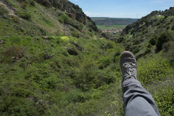 Foot on the mountains — Stock Photo, Image