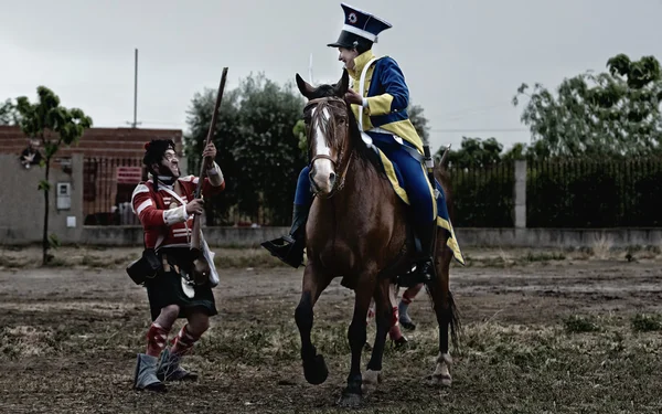 Lucha contra la caballería — Foto de Stock