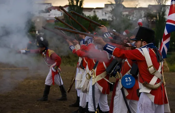 Soldiers shooting — Stock Photo, Image