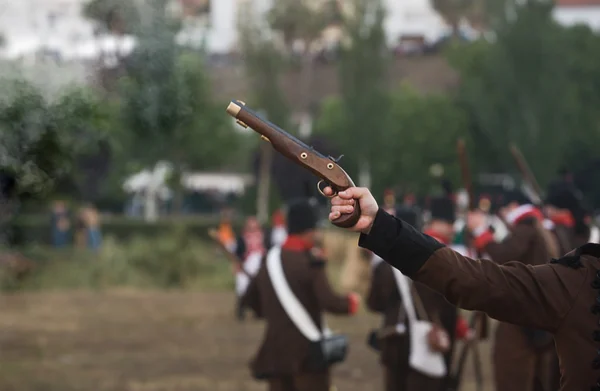 Gun shooting — Stock Photo, Image