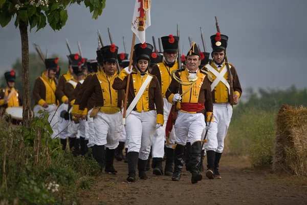 Spanish army marching — Stock Photo, Image