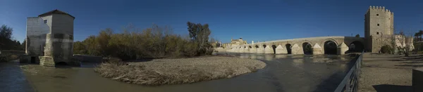 瓜达尔基维尔河全景、 科尔多瓦、 西班牙 — 图库照片
