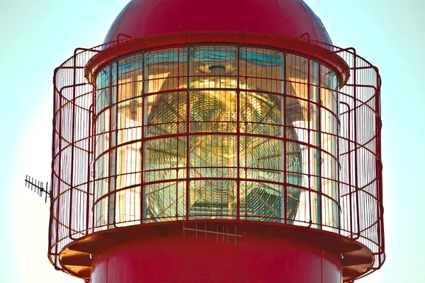 Deniz feneri üst ayrıntı — Stok fotoğraf