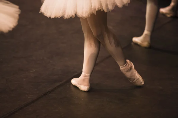 Pointe shoes stopped — Stock Photo, Image