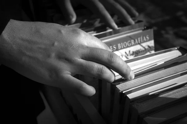 Används bok försäljning — Stockfoto