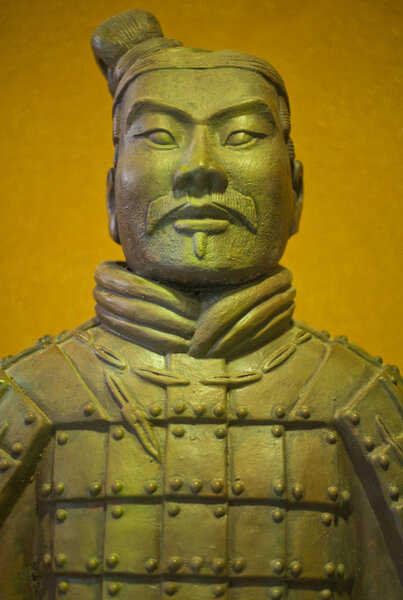 Ancient terracotta army warrior