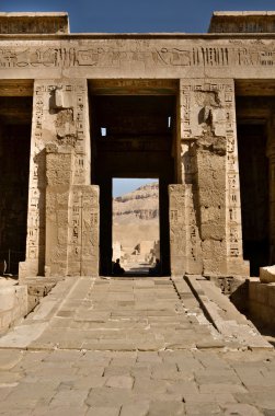 hiyeroglif medinat habu Tapınağı'nda