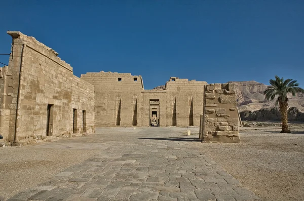 Primer Pilón del Templo Mortuorio de Ramsés III — Foto de Stock