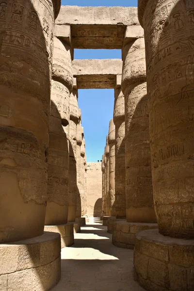 Antiche colonne egizie — Foto Stock