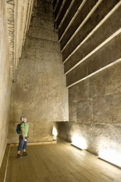 Inside the Red Pyramid — Stock Photo, Image