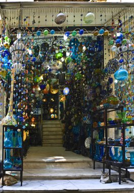 Khan el-Khalili glass shop clipart