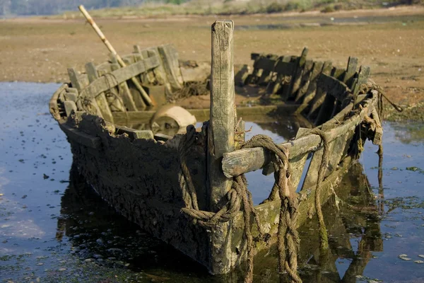 Skelett eines Bootes — Stockfoto