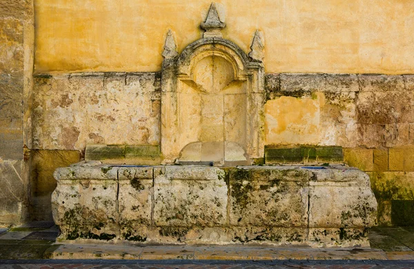 Fontana di pietra calcarea a Cordova — Foto Stock