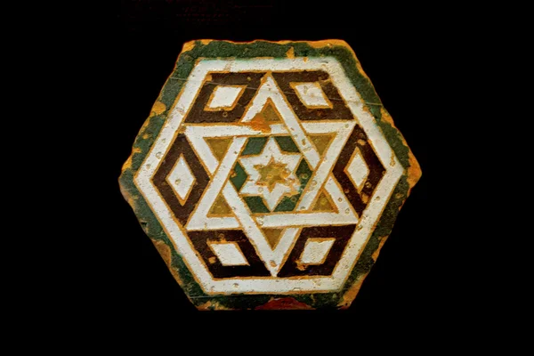 Ancient Spanish-Moorish tile — Stock Photo, Image