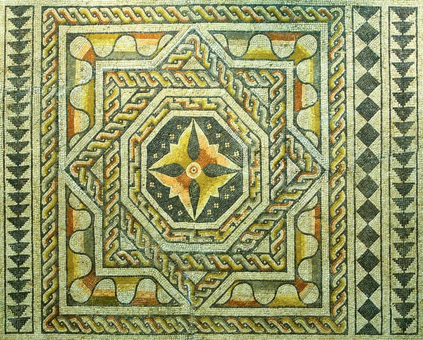 Geometric roman mosaic — Stock Photo, Image