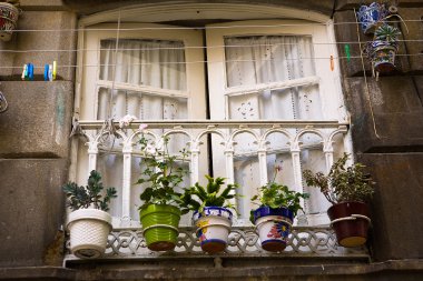 Old Vigo window, Spain clipart