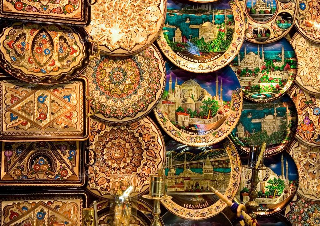 Copper decorative plates — Stock Photo © Juan_G_Aunion 40347823