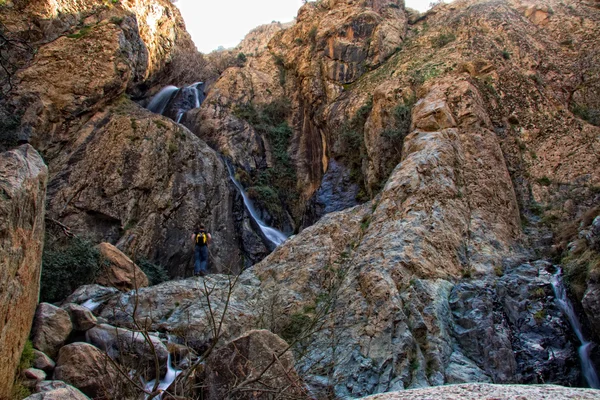 De waterval te bereiken — Stockfoto