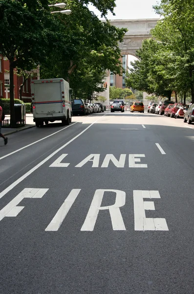 Greenwich fire lane — Stock Photo, Image