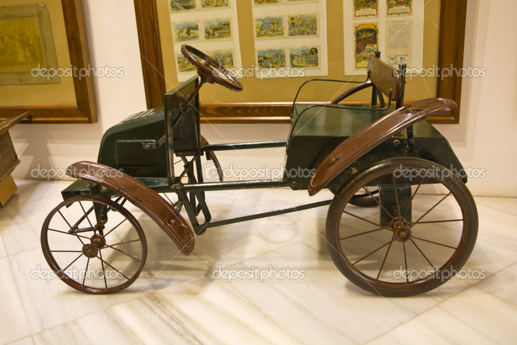 vintage metal pedal car