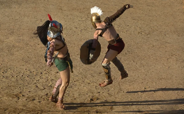 Salto de gladiador — Fotografia de Stock