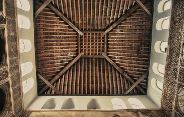 Coffered ceiling of synagogue in Cordoba — Stock Photo, Image