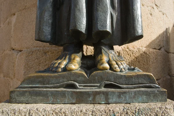 Bronze feet — Stock Photo, Image