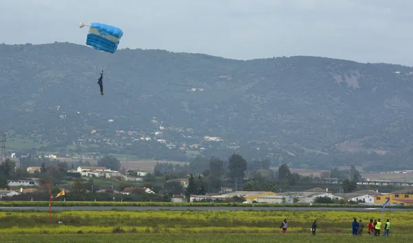 Skydiver landing - Stock-foto