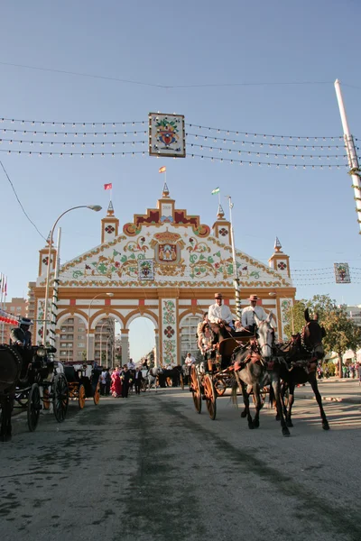 Transporte nas ruas de Sevilha — Fotografia de Stock