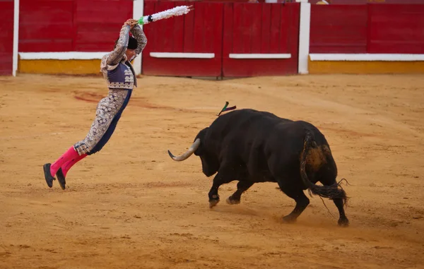 Banderillero atlama — Stok fotoğraf