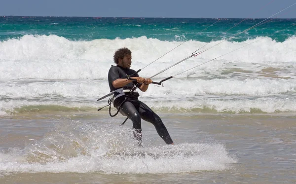 Sportsman kite surfista — Fotografia de Stock