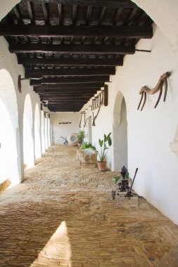 Medina Sidonia Palace corridor clipart