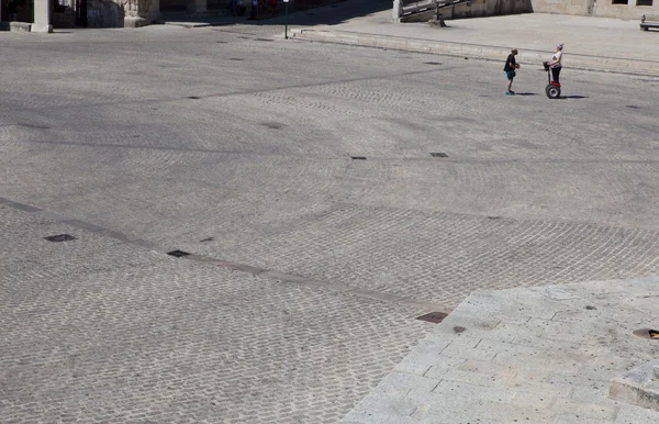 Första lektionen av segway — Stockfoto