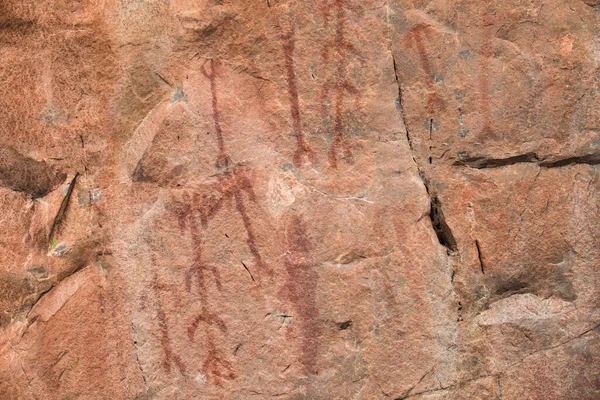 Prehistorical Paintings San Blas Rock Shelter Sierra San Pedro Alburquerque — Stock Photo, Image