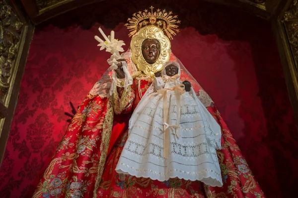 Caceres Spanien Jan 2021 Vår Fru Guadalupe Del Vaquero Figur — Stockfoto