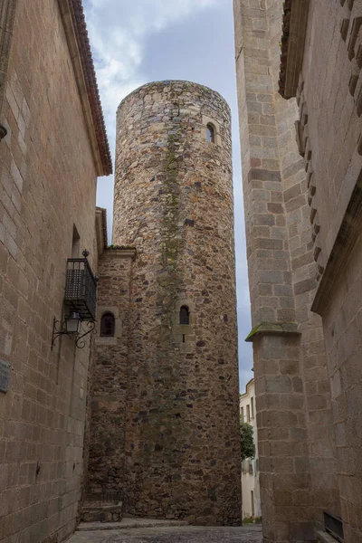 Palazzo Carvajal Torre Rotonda Del Xii Secolo Uno Degli Edifici — Foto Stock