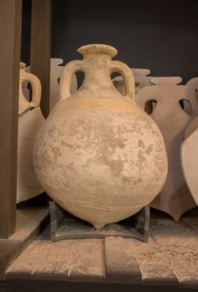 Ecija Spain April 21Th 2019 Roman Amphorae Olive Oil Stored — Stock Photo, Image