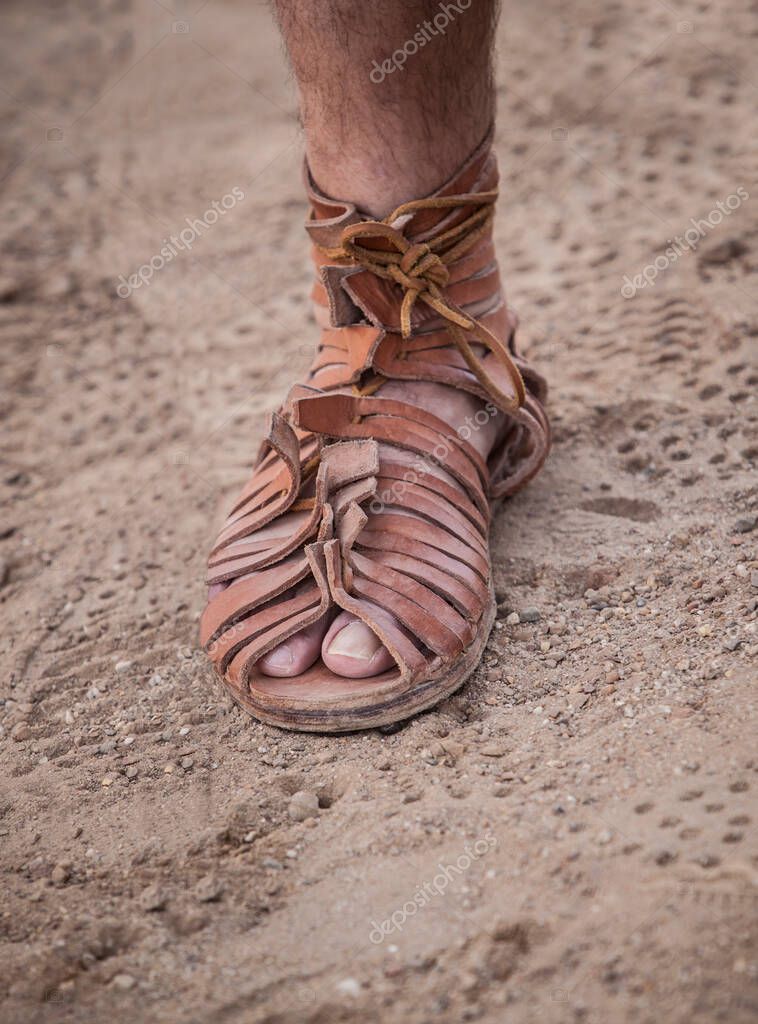 Calzature Soldati Romani Scarpa In Cuoio 