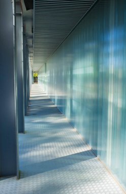 Badajoz, İspanya - 23 Ekim 2021: Üniversite Araştırma Enstitüsü binası. Badajoz Kampüsü, Extremadura, İspanya