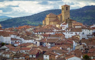 Hervas hamlet north side view, Ambroz Valley village. Caceres, Extremadura, Spain clipart