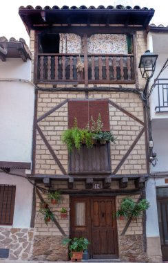 Traditional architecture of Cabezuela del Valle, Caceres,  Extremadura, Spain. Declared a Site of Historic-Artistic interest