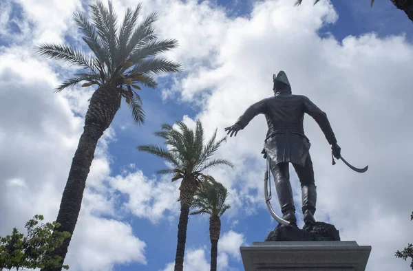 Badajoz Spain April 2019 General Menacho Sculpture Peninsular War Hero — Stockfoto