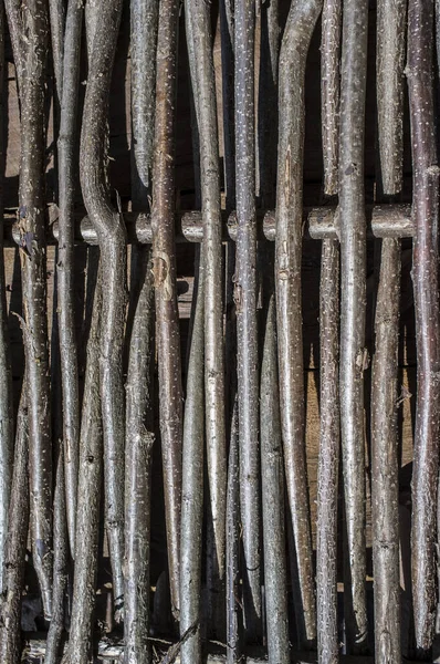 Ancient Woven Fence Detail Used Enclose Crops Livestock — Foto de Stock