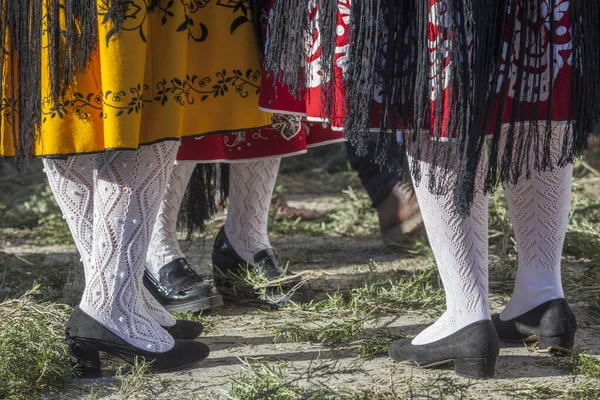 Cáceres España Enero 2022 Mujeres Vestidas Con Vestimenta Extremista Tradicional — Foto de Stock